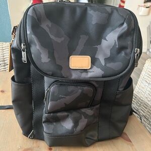 NEW Tumi Thornhill Black & Gray Camouflage Backpack